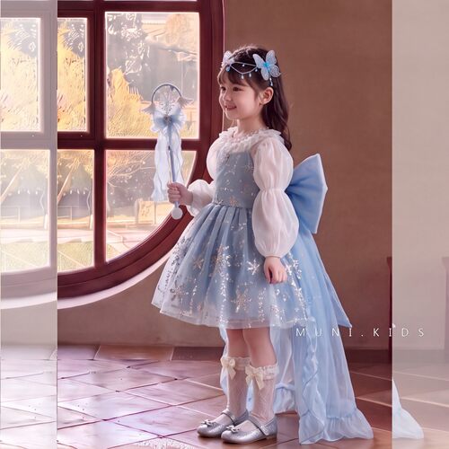 艾莎公主裙女童2026新款儿童洛丽