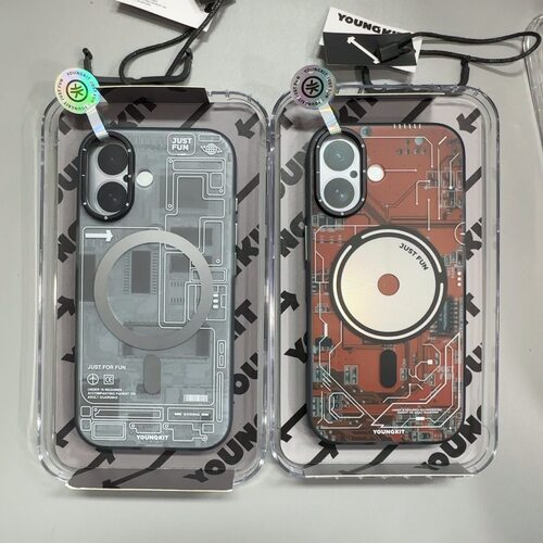 猿气科技适用苹果17手机壳磁吸全包防摔iPhone17air保护套磨砂简约软边男女隐沙轻薄外壳17标准版