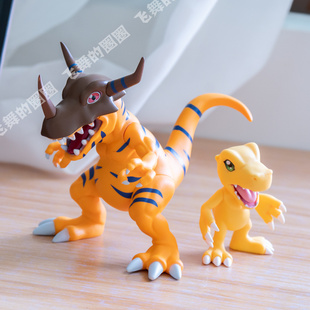 数码宝贝 八神太一亚古兽战斗暴龙兽手办模型摆件动漫周边公仔