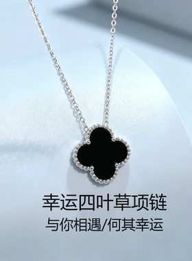 四叶草钛钢不掉色锁骨链女款