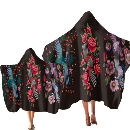 祥瑞图连帽速干浴袍户外运动