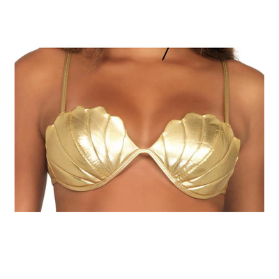 美人鱼贝壳泳衣上衣bikini