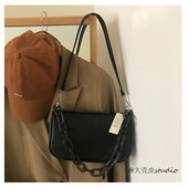 韩国新款 质感亚克力链条腋下包单肩手提法棍包 小众设计斜挎女包