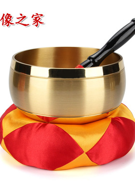 黄铜双色日式风台湾佛音碗
