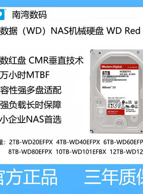 西部数据专业NAS盘红盘4T6T12T