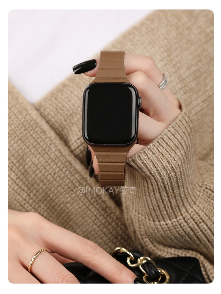 FIT4/3华为磁吸表带适用Applewatch5678SE/Ultra手表纤薄磁吸扣