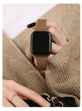 FIT4/3华为磁吸表带适用Applewatch5678SE/Ultra手表纤薄磁吸扣