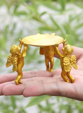 纯铜天使烛台创意装饰品精致摆件