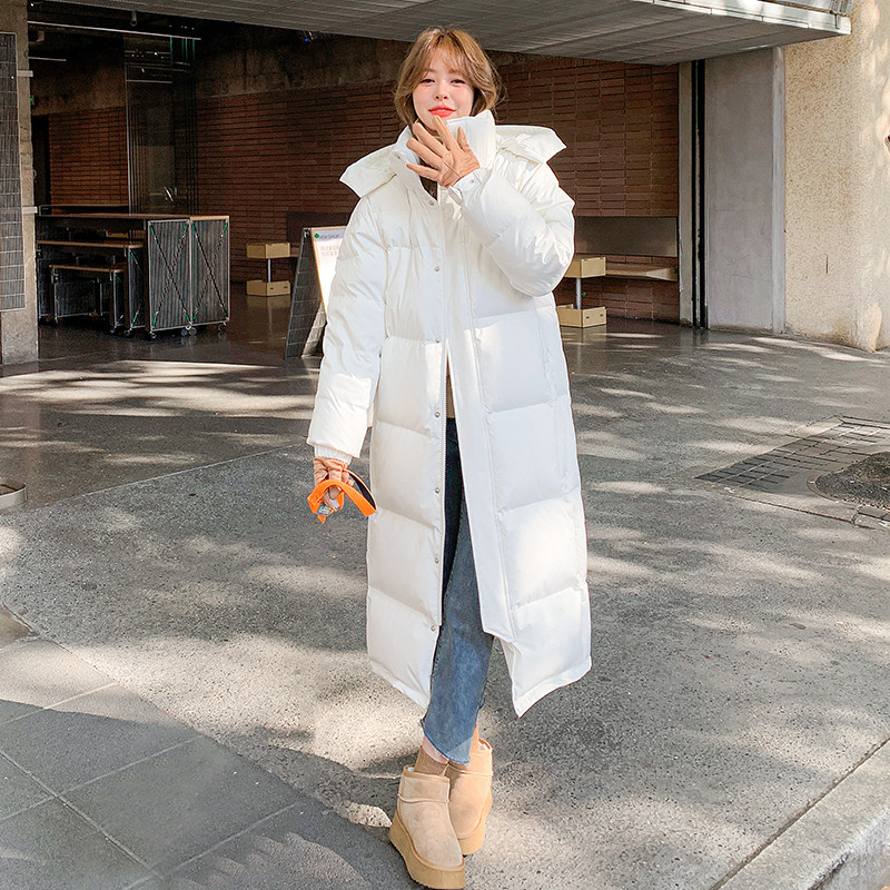 MM明摩女装长款羽绒服男女超长过膝加厚冬季2024新款90白鹅绒中戏