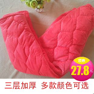 长裤 秋冬季 保暖家居棉裤 男女士三层加厚夹棉法兰绒加绒珊瑚绒睡裤