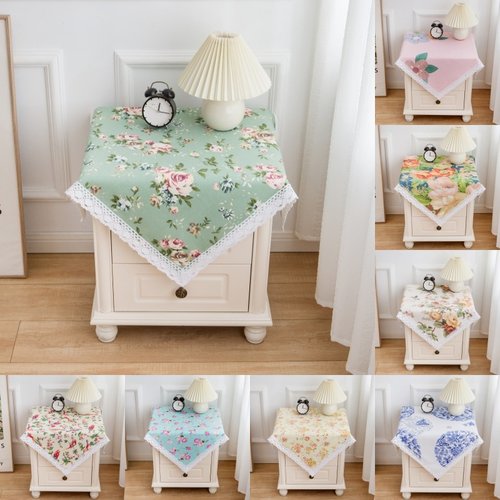 洗衣机盖巾冰箱防尘罩床头柜布艺