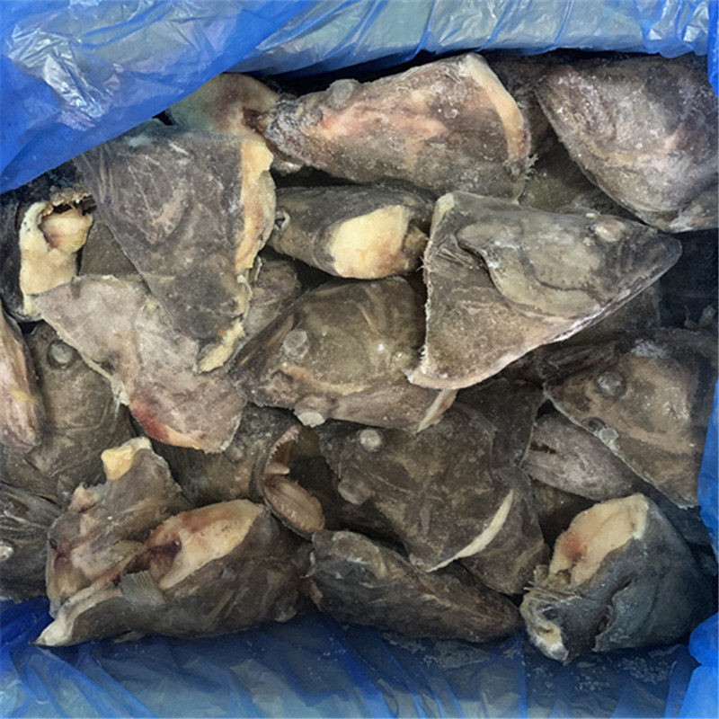 整箱冷冻深海鱼头新鲜鸦片鱼头比目鱼头鲽鱼头扁鳕鱼头规格