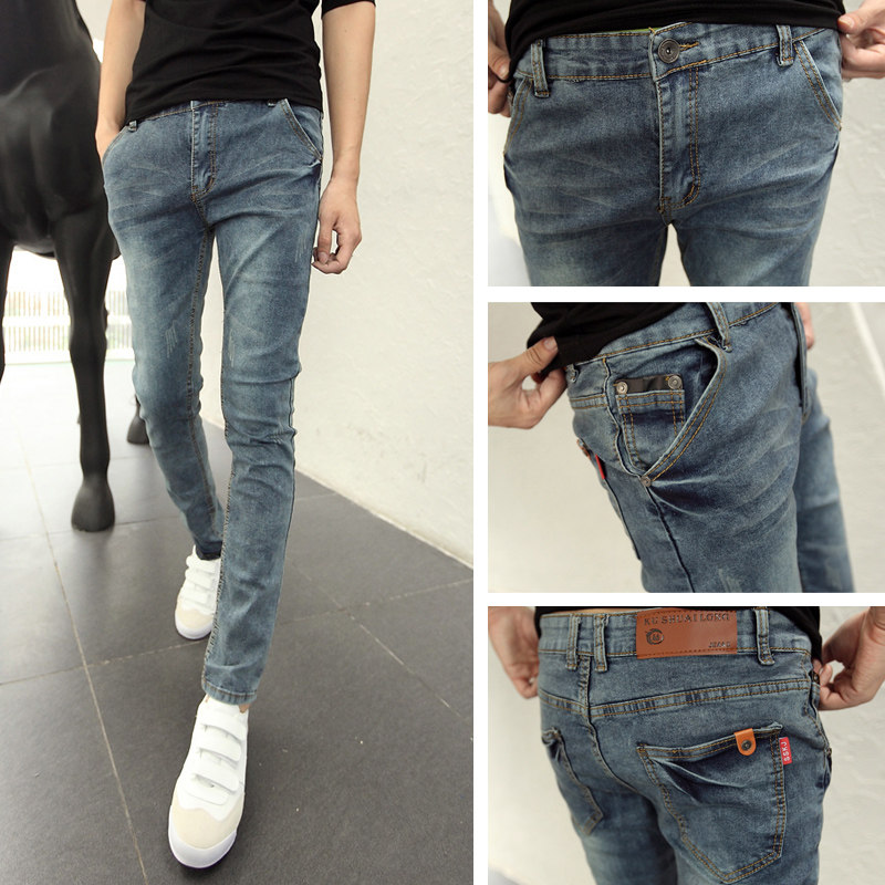 Jeans pour jeunesse pieds Slim A6A7 pour été - Ref 1466251 Image 1