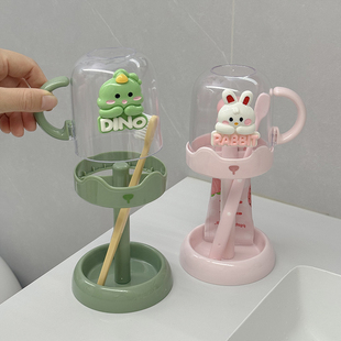 刷牙杯牙刷牙缸牙具牙膏漱口杯电动牙刷置物架收纳架可爱洗漱套装