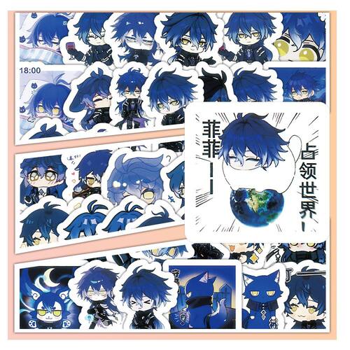 258张热门菲林斯小表情贴纸高颜值可爱周边挪德手帐卡莱装饰贴画