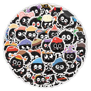 120张煤炭小球贴纸可爱Q版表情包