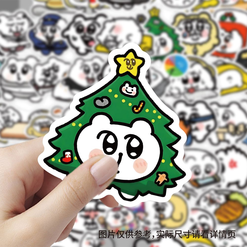 60张米奇蛋贴纸可爱卡通高颜值装饰手账手机壳笔记本电脑防水贴画