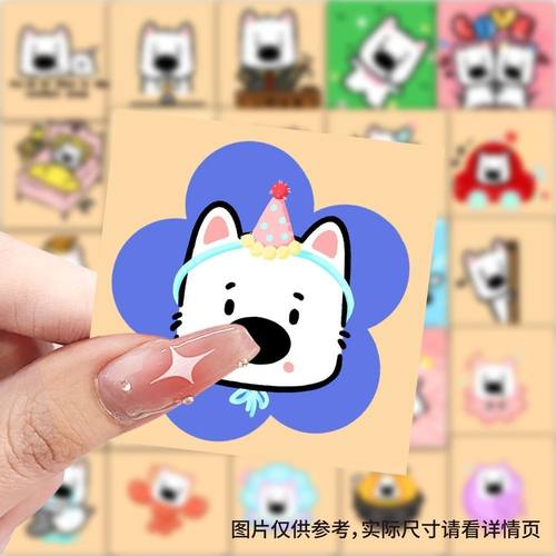 爆款小狗timi贴纸可爱创意装饰手机水杯行李箱笔记本防水diy贴画