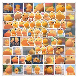103张可爱水豚噜噜贴纸卡通呆萌趣味爆款表情包贴画diy桌面手帐本
