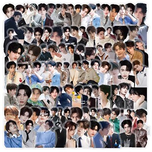 254张张凌赫贴纸高颜值帅气内娱男明星PET透明装 饰行李箱防水贴画