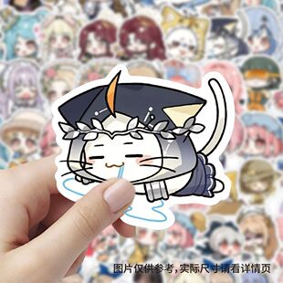 爆款无限暖暖Q版贴纸卡通可爱装饰手机水杯行李箱diy标签贴画