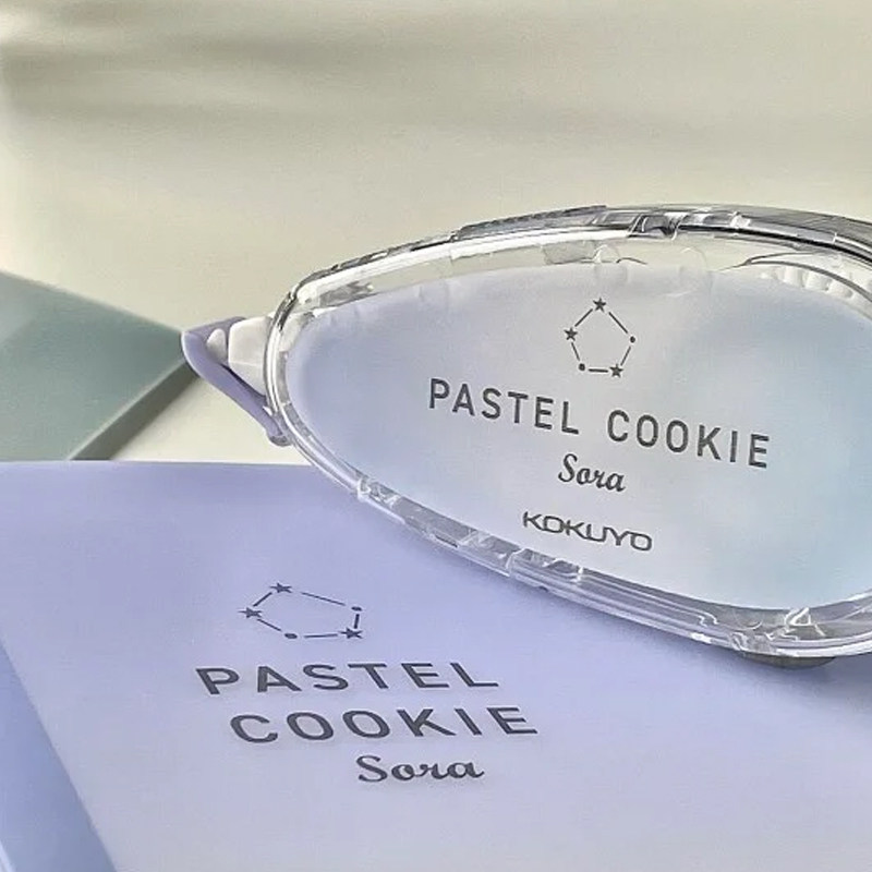 新品kokuyo国誉淡彩曲奇晴空渐变原纸色修正带学生改正带可换替芯