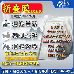 适用于三星fold3外屏膜 fold3折叠膜 w23flip折叠膜 zflip折叠膜