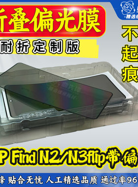 适用于OPPO findN2/N3 flip折叠偏光膜 折叠偏光盖板 带偏光软膜