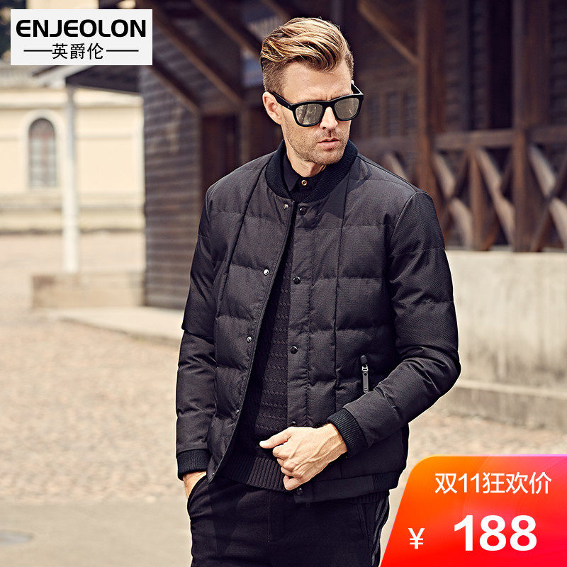 英爵伦 2018新款流行 男士冬季棉衣 冬装外套棉