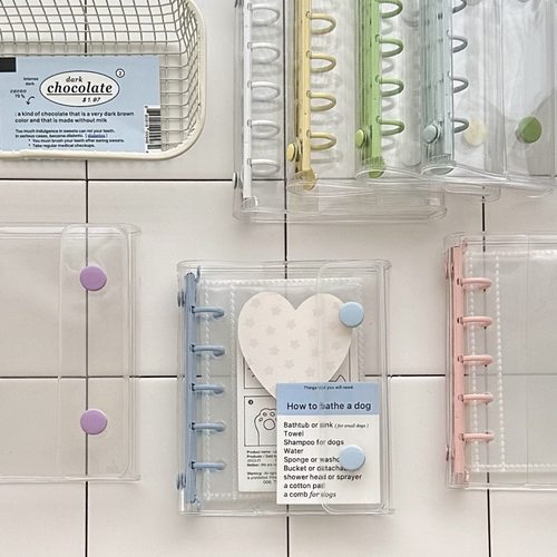 M5清新双扣透明活页本