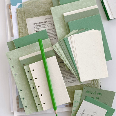 青柠抹茶活页本内页替芯特种纸