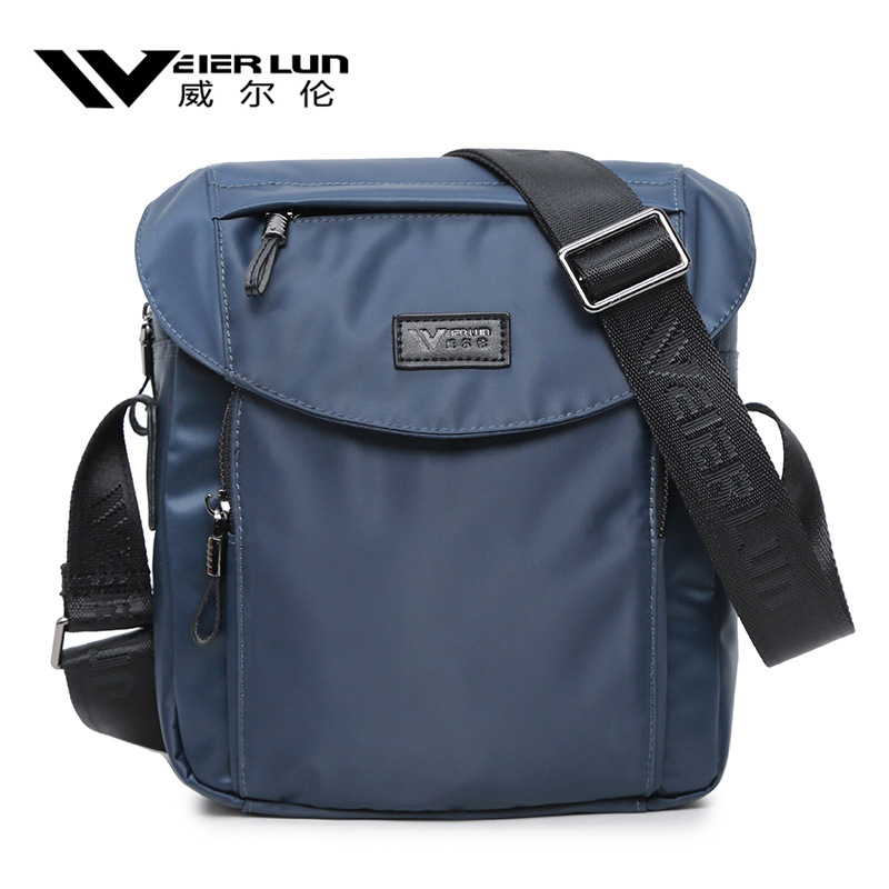 威尔伦休闲风尼龙牛津纺单肩包