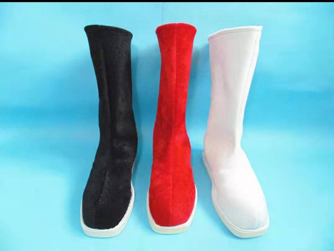 古装汉服戏曲弓鞋棉cp 古风cos男女平底款靴子官士兵摄影道具翘头