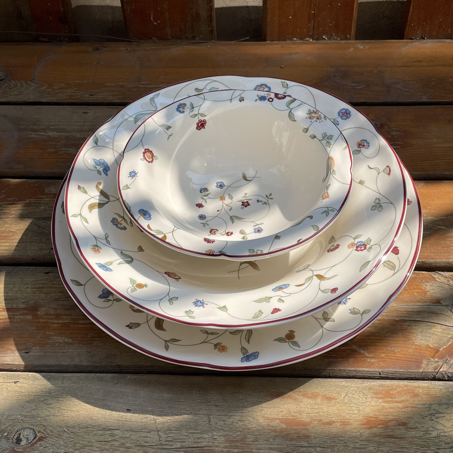 高温釉下彩复古黄瓷外贸餐具出口陶瓷田园花卉盘子英式碟子意面盘,餐饮具,盘,淘宝优惠券,粉丝福利购,淘宝优惠卷