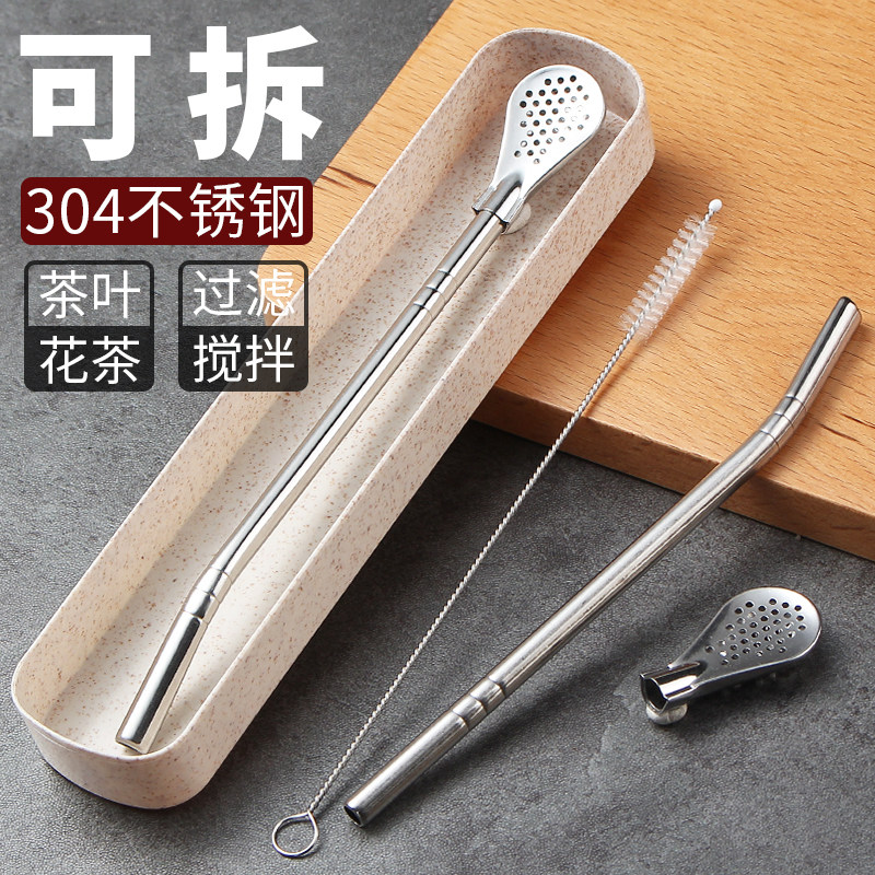 304不锈钢可拆循环使用神器饮管
