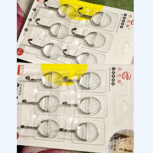 佰业顺方形粘钩6个透明免打孔粘钩厨房挂钩0041瓷砖玻璃粘钩