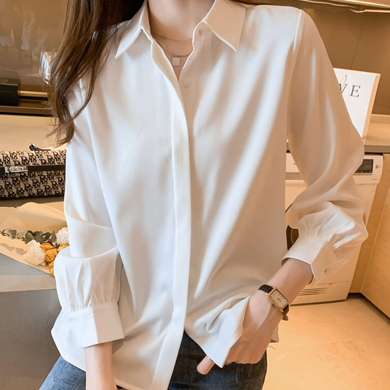 百搭单排扣长袖可甜可咸衬衫