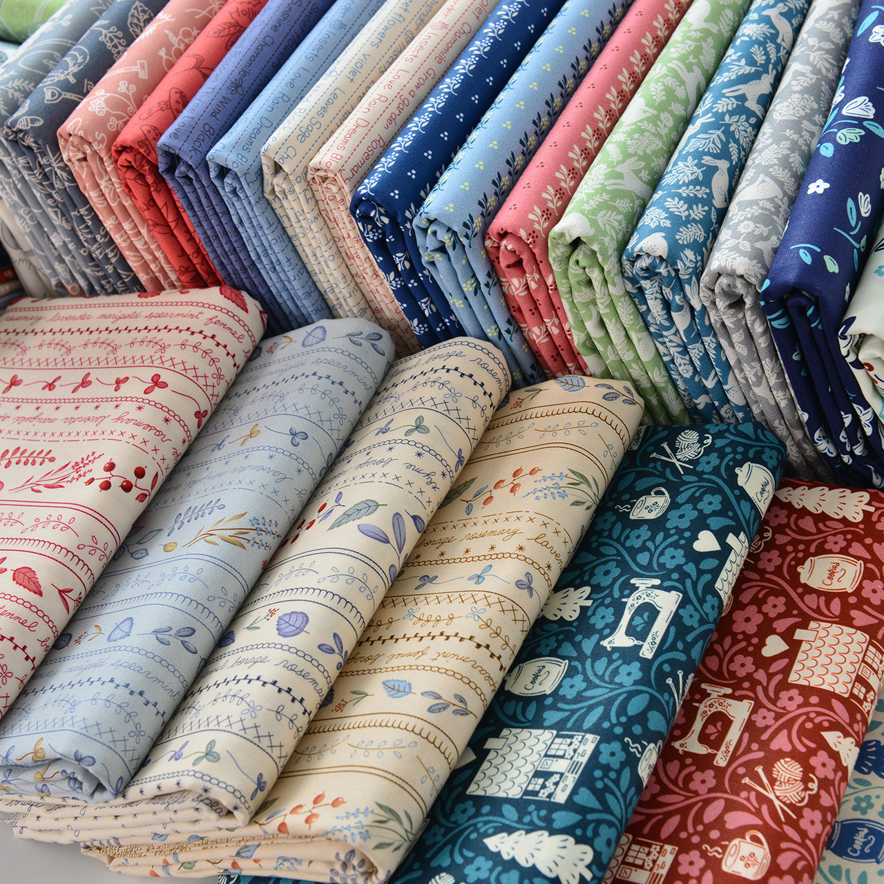 20支纯棉布料手工DIY拼布家居布艺印花服装字母田园碎花简约风格