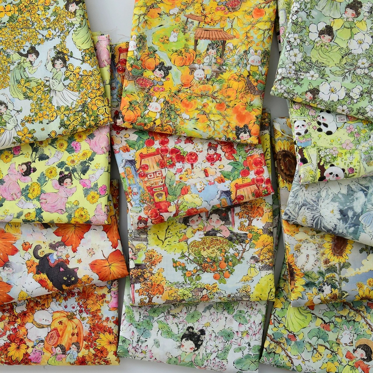 纯棉布料中式60支手工diy服装裙子棉布中国风全棉面料鲜花仕女③,居家布艺,海绵垫/布料/面料/手工diy,淘宝优惠券,粉丝福利购,淘宝优惠卷