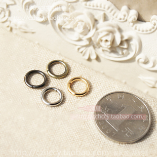 单圈 内圈约6MM O圈挂件连接圆圈 DIY材料4色 20个1.8元