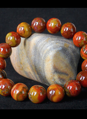 战国红珠子手串缟玛瑙