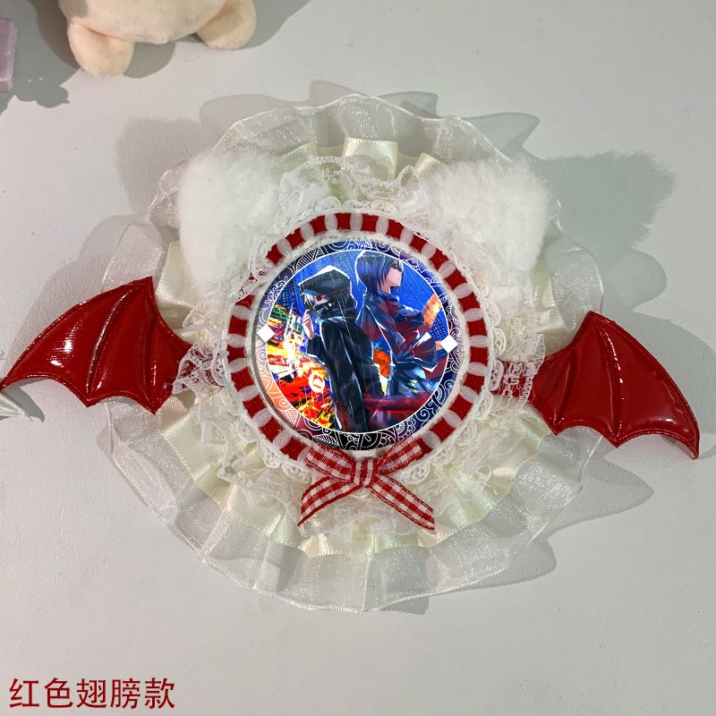 东京食尸鬼 金木研 东京啃种 周边徽章 吧唧托谷美托装饰翅膀