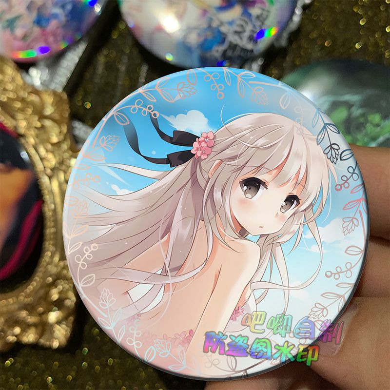 缘之空 春日野穹穹妹周边镭射吧唧徽章来图定制谷子胸针礼物礼品图片