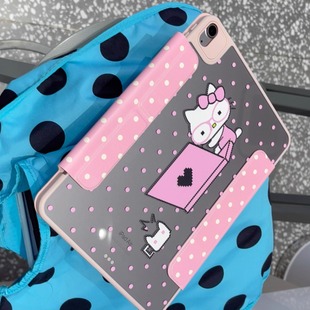 汪三岁原创「工作女王」磁吸拆分笔套款插笔搭扣款ipad平板保护套亚克力Air7保护壳2025新款mini7ipad11波点