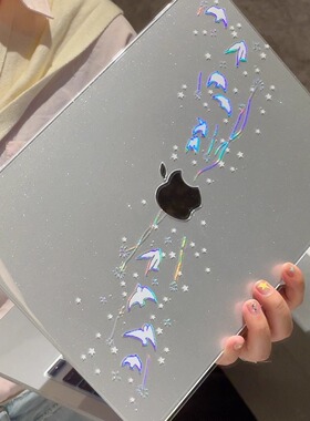 汪三岁「飞鸟集」镭射彩印MacBook保护壳苹果笔记本2025款M4pro14寸16寸air13寸M1/M2/M3保护套配件艺术