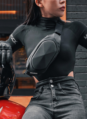 骑士胸包男户外运动斜挎包腰包女多功能休闲防水机车摩旅骑行包