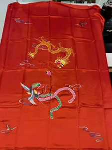 桑蚕丝全棉婚庆绣花凤凰被套