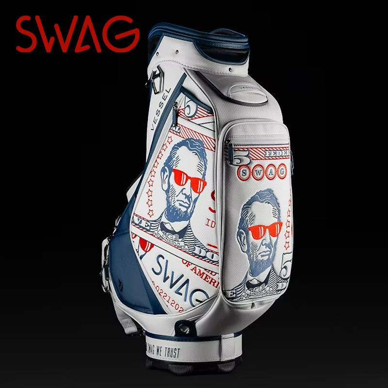 正品SWAG高尔夫球包2024新款林肯总统美金限量职业款男士球包