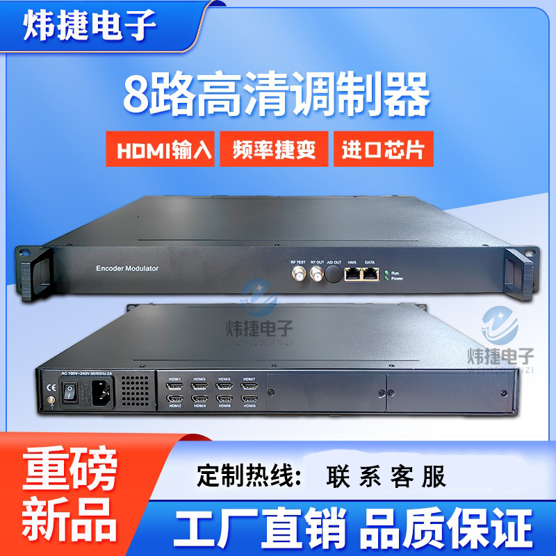 高清编码器HDMI转IP转RF一体机