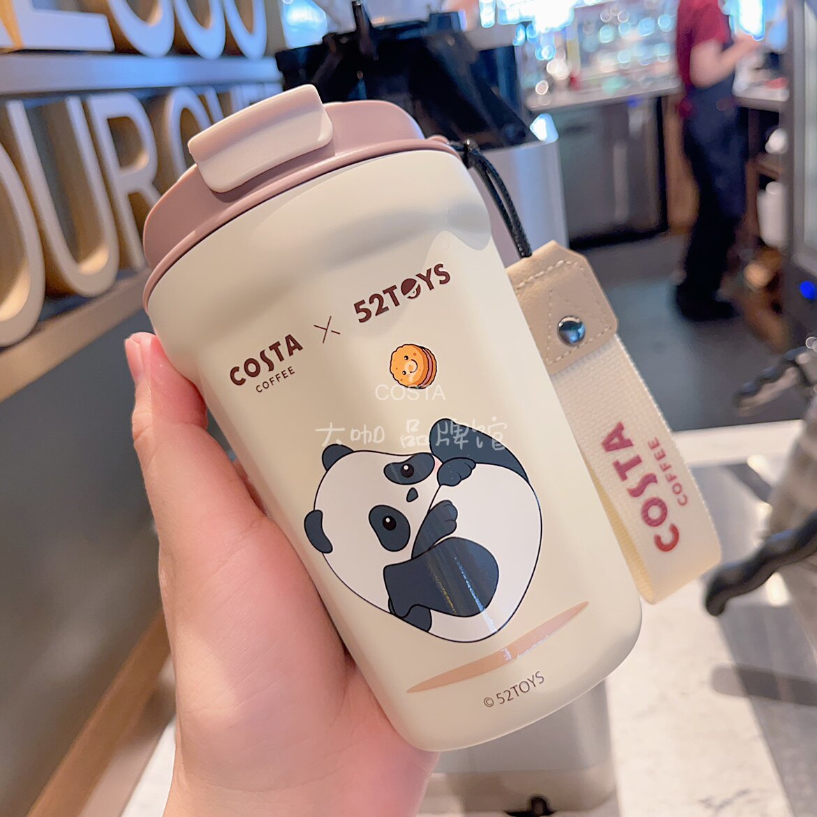costa胖哒幼熊猫保温随行杯germ联名316L无缝不锈钢密封便携390ml怎么样,好用不?